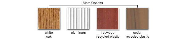 Slat Color Options