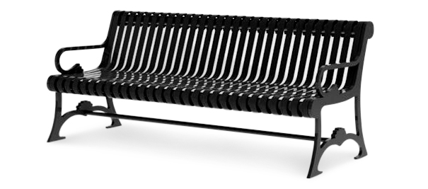 Steel Lemars Classic Ribbed | Outdoor Belson Bench Outdoors®