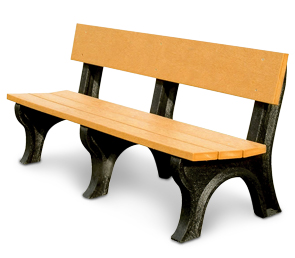 Model LB6WB-P | Recycled Plastic Memorial Benches