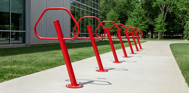 Leaning Post & Ring Bike Racks