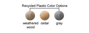 Recycled Plastic Color Options