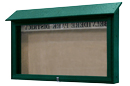 Single-Sided Recycled Plastic Message Center with Swing Door