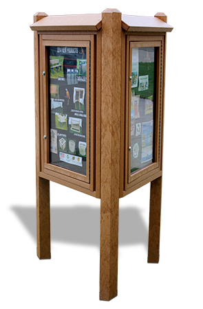 Model MCP-3K | Three Sided Recycled Plastic Kiosk