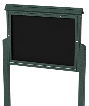 Model MCP-L-SSDP | Large Single Sided Outdoor Information Board on Two Posts