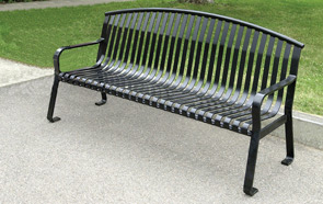 Model MF2201 | Metal-Armor Coated Steel Bench (Black)