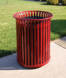 Model MF3200 | Coated Steel Trash Receptacle