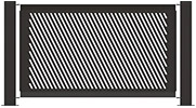 Full Slant Design Fence Panel