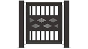 Half Band Design Fence Panel