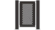 Quater Slant Design Fence Panel