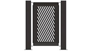 Quater Slant Design Fence Panel