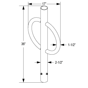 Meter Hitch | Quick Dimensions