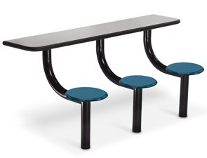 Model MX1572-3LPT | 6' Rectangular Lunchroom Table (Lagoon)