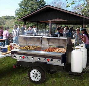 Model MOBILE-SLPX | Stainless Steel Mobile Trailer Gas Grill