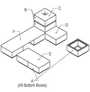 Modular Bench Sections Detail