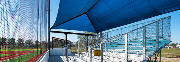 Outdoor Bleacher Shade Structures