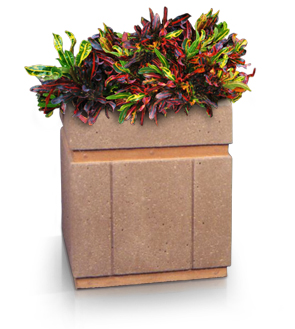 Model P-24X24 | Square Planter (LSB Light Brown)