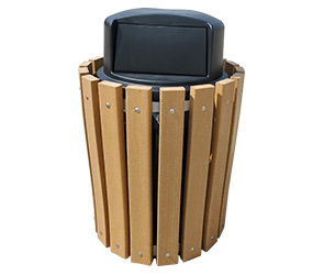 32 Gallon Recycled Plastic Waste Receptacle