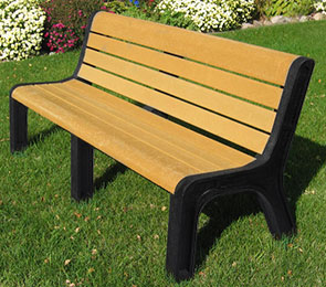 Model P-660 | Recycled Plastic Park Bench | Malibu Bench