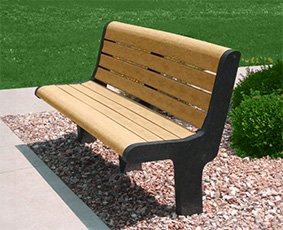 Recycled Plastic Park Bench | Malibu Bench