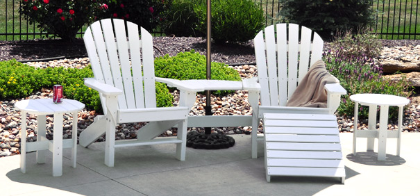 Seaside Recycled Plastic Adirondack Chair Belson Outdoors