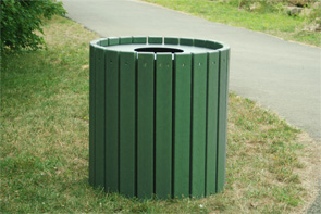 Model PB55R-HD | Heavy-Duty Round Trash Receptacle