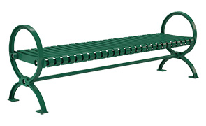 Model PB6-WELLBAC | Wellington Sereis Steel Benches (Black)