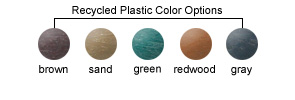 Recycled Plastic Color Options