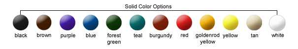 Solid Color Options