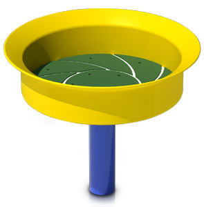 Model PGC-BASE | Kids Sand/Planter Basin Play Component (Blue/Yellow)