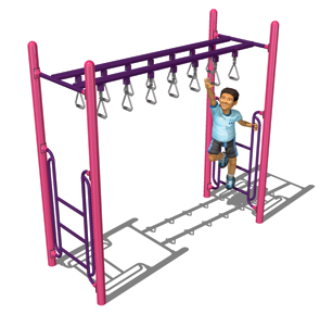 Model PGC-LDTRH | Double Trapeze Ring Horizontal Ladder