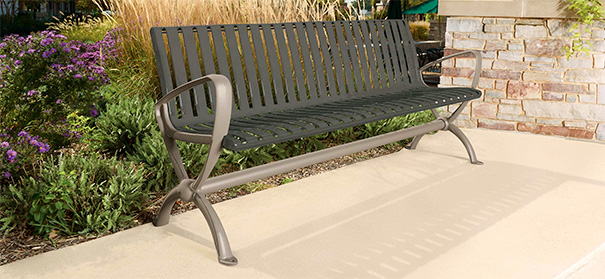 Park Lane Collection Contour Bench | 6' Length