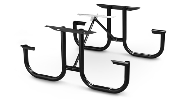 Model PMB-WF | Park Master Picnic Table Black Frame Kit