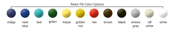 Resin Fill Color Options