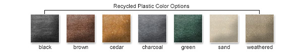 Recycled Plastic Color Options