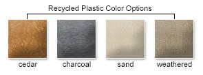 Recycled Plastic Color Options