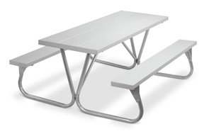 Model PR-6AA | Park Ranger  6ft. Aluminum Picnic Tables (Anodized)