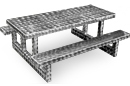 Rectangular Aluminum Picnic Table