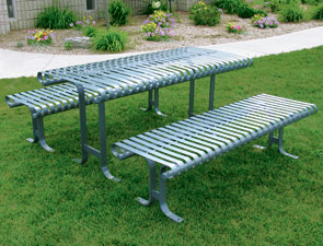 Model PSSPT-6 | Picnic Table with Detached Seats | Serenity Series (White)