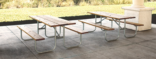 Park Style Rectangular Picnic Tables