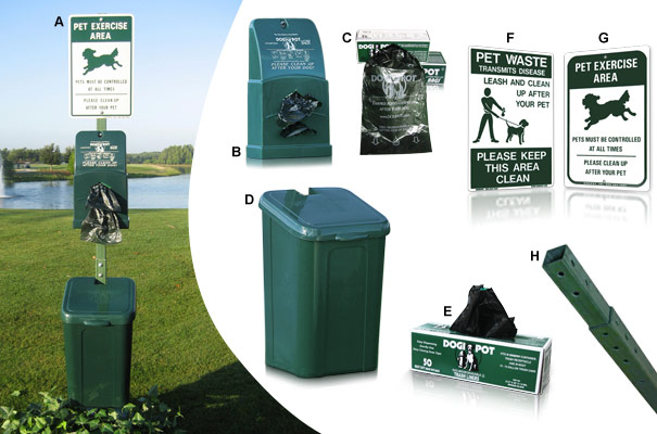 Polyethylene Plastic DOGIPOT® Pet Station Collection