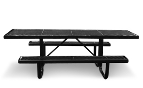 R8HA-P | Thermoplastic 8' Universal Access Traditional Table (Black)