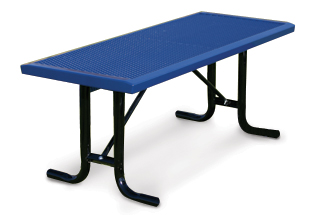 Model RTSL6-P | Rectangular Outdoor Table | Traditional Comfort Style (Mystic/Black)