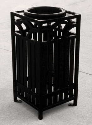 Model SFS | Summerfield Series Powder-Coated Cigarette Ash Urn (Bike Black)