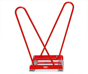 Model SHK-DBL-2-P | Shark™ Bike Rack | Double Sided - Holds 2 Bikes (Red)