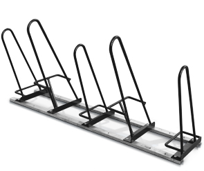 Model SHU-SNG-5-P | Shark™ Up Bike Parking Rack | Holds 5 Bikes (Black)