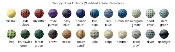 Canopy Color Options