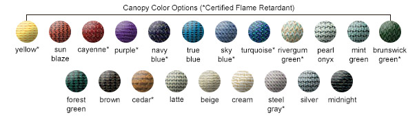 Canopy Color Options