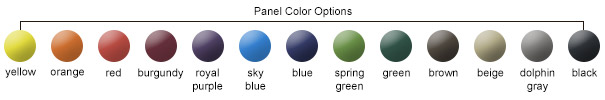 Panel Color Options