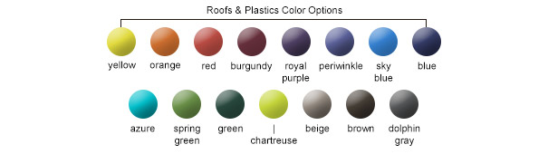 Roofs & Plastics Color Options