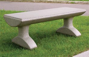 Model SL502 | Precast Concrete Bench (Gray)